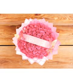 Pink Whisper Love. An arrangement by Floral Studio.