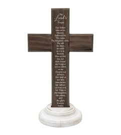 Cross- Lord's Prayer. An arrangement by The Flower Hut.