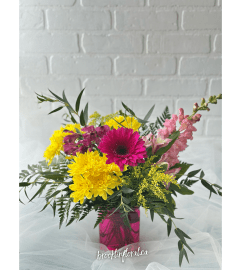 Cheerful and Bright. An arrangement by Brooklin Floral and Garden Shoppe Inc..