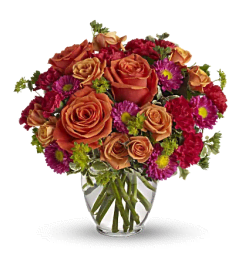 Sunset Bloom Delight. An arrangement by Flore's Shop. Sunset Bloom Delight. An arrangement by Flore's Shop.