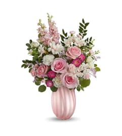 Rosy Swirl Bouquet. An arrangement by Tallevast Florist.