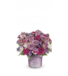 Amethyst Garden Delight. An arrangement by Kelly Ann's Floral.