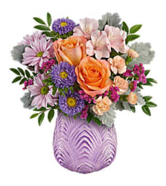 Brilliant Purple. An arrangement by Palmetto Gardens Florist.