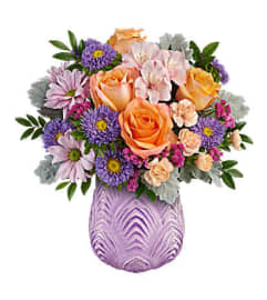 Brilliant Purple. An arrangement by Palmetto Gardens Florist.