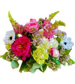 The Big 50 - Special Feature 2025 Mothers Day. An arrangement by The Greenhouse Florist.