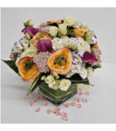 Unique Pastel Sweet. An arrangement by Brickell Ave Florist.