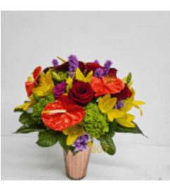 Tropical Color Full. An arrangement by Brickell Ave Florist.