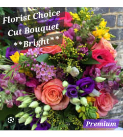 Florist Choice Cut Bouquet **Bright**. An arrangement by Harriet's Flower and Gift Shop.