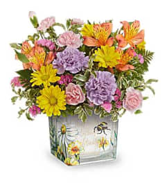 Cheerful Garden Charm. An arrangement by Stephenville Floral.