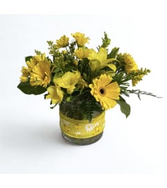 Sunny Radiance. An arrangement by Goodman's Florist.