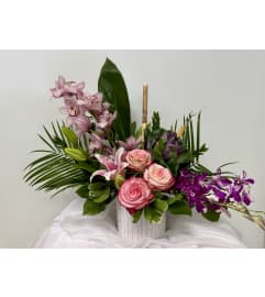 Orchid Delight Garden. An arrangement by M's Flowers.