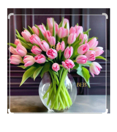In love Pink Tulips. An arrangement by Brickell Exclusive Blooms.