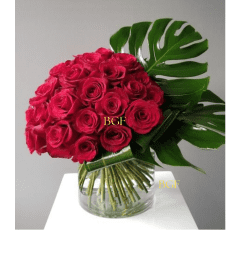 Rose in Love with Green. An arrangement by Brickell Exclusive Blooms.