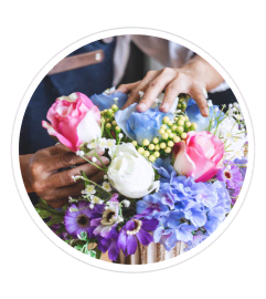 Modest Mother's Day Designer Bouquet - Dazzling Fresh Blooms. An arrangement by North Liberty Flower Shop.