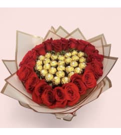 Sweet Heart Wrapped. An arrangement by Charming Blooms.