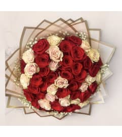 Bicolor Buchon. An arrangement by Charming Blooms. Bicolor Buchon. An arrangement by Charming Blooms.