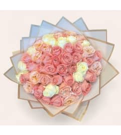 Pastel Pink Buchon. An arrangement by Charming Blooms.