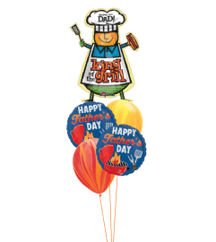 King of the Grill Cheerful Balloon Bouquet. An arrangement by Balloon Bouquets Plus. King of the Grill Cheerful Balloon Bouquet. An arrangement by Balloon Bouquets Plus.