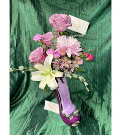Enchanted Petal Heel. An arrangement by Blushing Flowers.