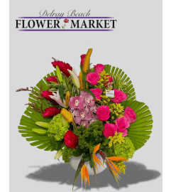 BOTANICAL BLUSH. An arrangement by Delray Beach Flower Market.