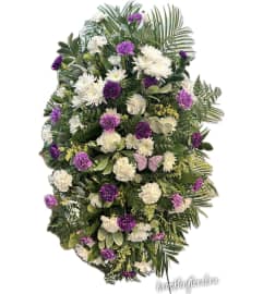 Wings of Remembrance - Standing Spray. An arrangement by Brooklin Floral and Garden Shoppe Inc..