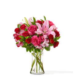 Berry in Love Bouquet. An arrangement by North Liberty Flower Shop.