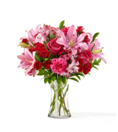 Berry in Love Bouquet. An arrangement by North Liberty Flower Shop.