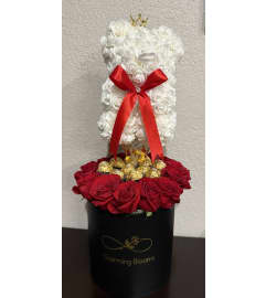 Mama White Bear. An arrangement by Charming Blooms.