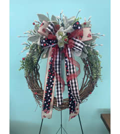 Grapevine Wreath - 3. An arrangement by Petals and Co..