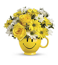 Cheerful Blooms Surprise. An arrangement by EverBlooming Luxe Designs.
