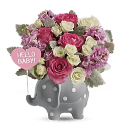 Elephant's Pink Embrace. An arrangement by Flore's Shop. Elephant's Pink Embrace. An arrangement by Flore's Shop.