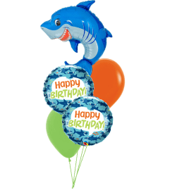 Birthday Fun Sharks Colourful Cheerful Balloon Bouquet. An arrangement by Balloon Bouquets Plus. Birthday Fun Sharks Colourful Cheerful Balloon Bouquet. An arrangement by Balloon Bouquets Plus.