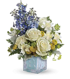 Welcome Little One Bouquet. An arrangement by Elegant Florist. Welcome Little One Bouquet. An arrangement by Elegant Florist.