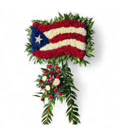Puerto Rico Flag. An arrangement by Cinderella's Flowers.