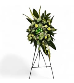 Dreamland Standing Spray. An arrangement by Cinderella's Flowers.