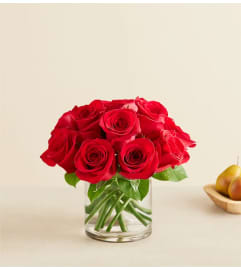 Contemporary Red Roses. An arrangement by Garden Florist.