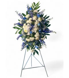 Blue Heaven Tribute. An arrangement by Cinderella's Flowers.