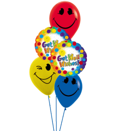 Get Well Swirls Classic Balloon Bouquet. An arrangement by Balloon Bouquets Plus. Get Well Swirls Classic Balloon Bouquet. An arrangement by Balloon Bouquets Plus.