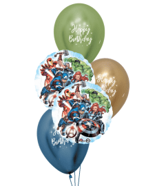 Avengers Classic Balloon Bouquet. An arrangement by Balloon Bouquets Plus. Avengers Classic Balloon Bouquet. An arrangement by Balloon Bouquets Plus.