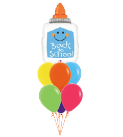 Back To School Glue Awesome Balloon Bouquet. An arrangement by Balloon Bouquets Plus.