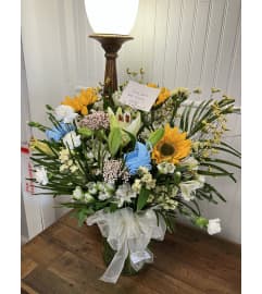 Welcome Baby Fresh Flowers (specify boy, girl, or gender neutral). An arrangement by The Flower Box Florist.