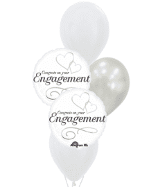 2 Hearts Engagement Classic Balloon Bouquet. An arrangement by Balloon Bouquets Plus. 2 Hearts Engagement Classic Balloon Bouquet. An arrangement by Balloon Bouquets Plus.