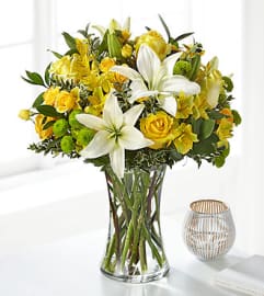 Hope and Serenity Bouquet. An arrangement by North Liberty Flower Shop.