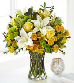 Hope and Serenity Bouquet. An arrangement by North Liberty Flower Shop.