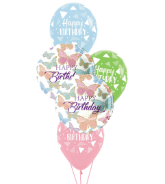 Butterfly Birthday Classic Balloon Bouquet. An arrangement by Balloon Bouquets Plus. Butterfly Birthday Classic Balloon Bouquet. An arrangement by Balloon Bouquets Plus.