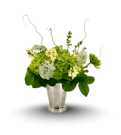 Bloom and Bucket. An arrangement by Flowers of Jacksonville.