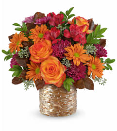 Radiant Mosaic Bouquet. An arrangement by North Liberty Flower Shop.
