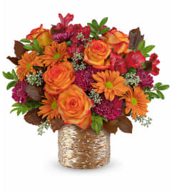 Radiant Mosaic Bouquet. An arrangement by North Liberty Flower Shop.