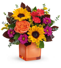 Midnight Harvest Bouqet. An arrangement by North Liberty Flower Shop.