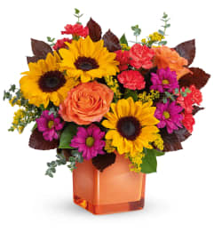 Midnight Harvest Bouqet. An arrangement by North Liberty Flower Shop.